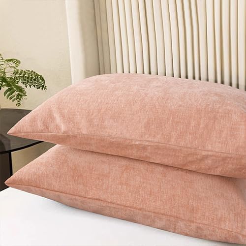 CaliTime Decorative Standard Throw Pillow Covers 26 X 20 Inches Dusty Pink | - Image 3