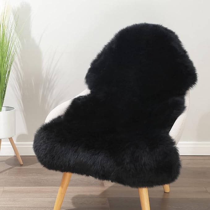 LLB Genuine Sheepskin Area Rug Wool Rug Fur Carpet Fluffy Shaggy Fur Rug by LLB