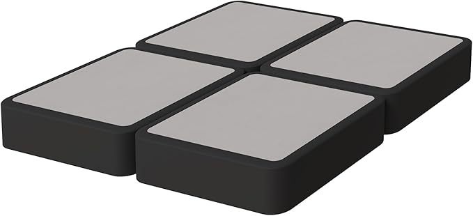 Nutan Inch Sturdy Box Spring for Mattress Support-Durable and Fully Assembled, Natural Wood California King(Fold), Gray, 8" Foundation