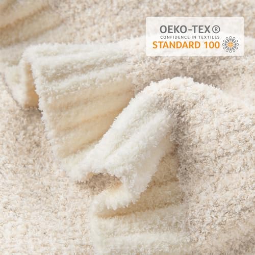 Snuggle Sac Buttery Ivory Throw Blanket - Image 8