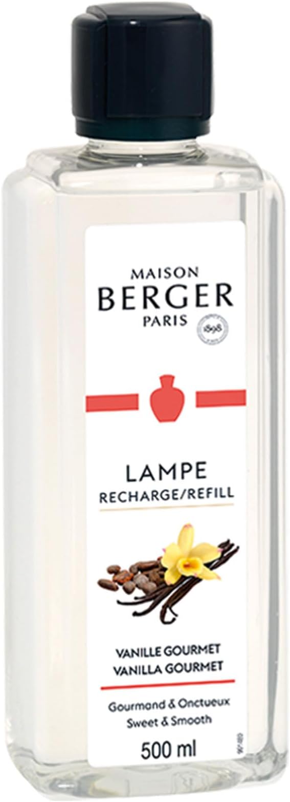 Maison Berger - Vanilla Gourmet - Lampe Berger Fragrance Refill for Home Fragrance Oil Diffuser - 16.9 Fluid Ounces - 500 milliliters