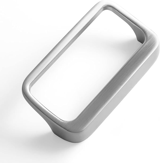 Goo-Ki Brushed Nickel Cabinet Pulls with 2.5'' Hole Center(64mm),Modern Zinc Alloy Drawer Pulls for Drawer,Wardrobe,Cupboard,6 Pack