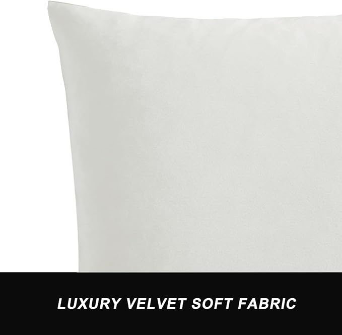GIGIZAZA Throw Pillow Covers 26x26, Velvet Sofa Boho Cushion Pillows - Image 4