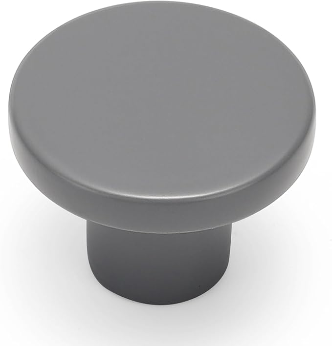 Ravinte 20 Pack Cabinet Knobs Grey Kitchen Cabinet Knobs Round Dresser Drawer Pulls Closet Door Pulls 1-1/5 Inch