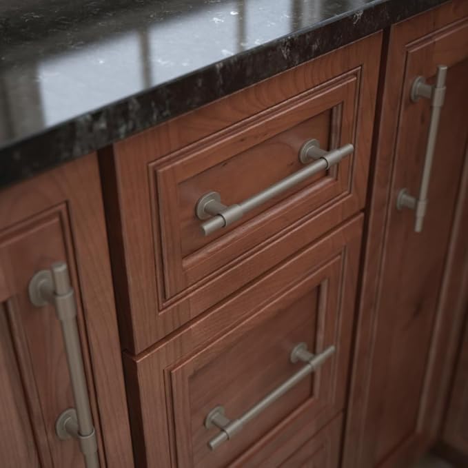 Franklin Brass Adjusta-Pull (10-Pack) Adjustable Drawer Pulls | Fits 1-3/8 to 6-5/16 Inch Hole Centers | Satin Nickel Cabinet Handles| Francisco P44365-SNM-B2