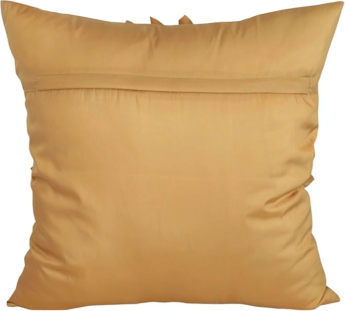 Gold Accent 3D Flower Decorative Throw Pillow Covers - Image 8