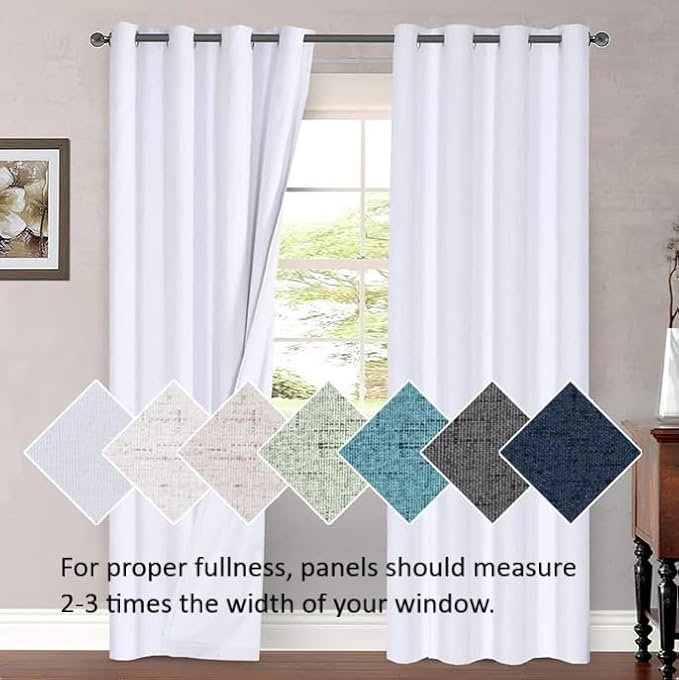 H.VERSAILTEX Patio White Curtains 100 x 96 Inches - Image 9