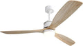 Sofucor Ceiling Fan with Lights, 60 Inch Large Mordern Wood Ceiling Fan with Remote for Indoor Farmhouse Bedroom Living Room Outdoor Patio Porch, Reversible DC Motor, Noiseless