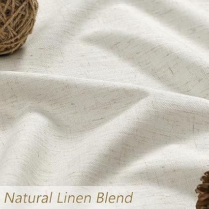 100% Blackout Linen Short Curtains - Image 3