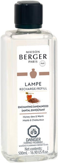 Enchanting Sandalwood - Lampe Berger Fragrance Refill for Home Fragrance Oil Diffuser - 16.9 Fluid Ounces - 500 milliliters
