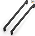 JOY DECOR 50 Pack Cabinet Handles, Black Cabinet Pulls, 12-3/5 Inch Kitchen Closet Handles Square Drawer Pulls Stainless Steel Drawer Hardware, 320mm Hole Centers