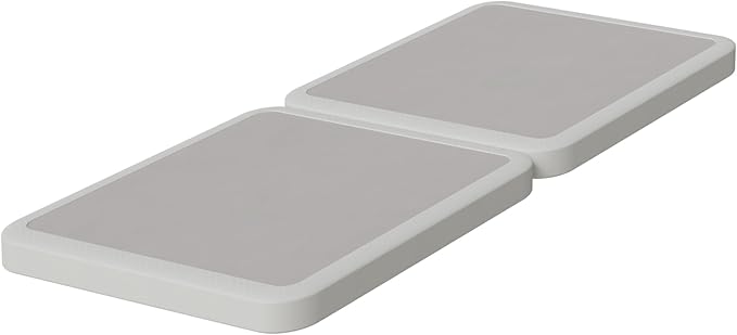 Nutan Inch Sturdy Box Spring for Mattress Support-Durable and Fully Assembled, Natural Wood Twin, White, 2" Foundation