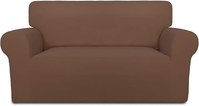 PureFit Stretch Loveseat Covers Fleece Couch Covers by PureFit