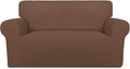 PureFit Stretch Loveseat Covers Fleece Couch Covers by PureFit