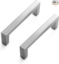Ravinte 20 Pack Solid 3 Inch Center to Center Slim Square Bar Drawer Handles Kitchen Cabinet Handles Brushed Nickel Drawer Pulls Kitchen Cabinet Hardware Kitchen Handles Cabinet Pulls