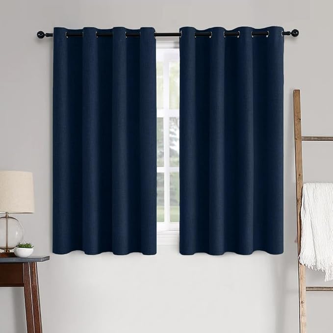 MIULEE 100% Blackout Linen Curtains by MIULEE