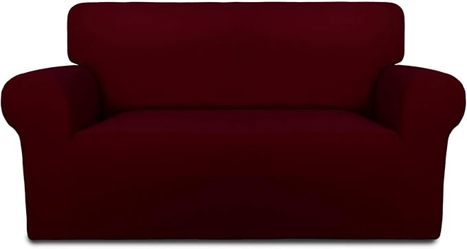 PureFit Stretch Loveseat Covers Fleece Couch Covers by PureFit