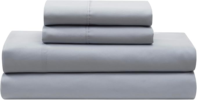 7 Piece Comforter Set Bed in a Bag Ombre Pintuck Design All Season Soft Down Alternative Bedding Comforter Set & Luxurious Matching Bed Sheets & Pillow Shams, Ombre Pintuck Gray, Queen