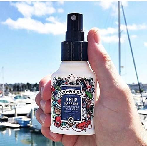 Poo-Pourri Ship Happens Before You Go Toilet Spray 1.4 Ounce Bottle, 5 Pack