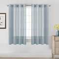 H.VERSAILTEX Natural Linen Semi Sheer Curtains Soft Semi Sheer Curtain Panels by HVERSAILTEX