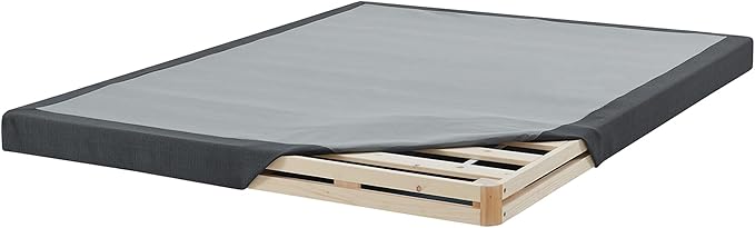 Hercules 4 Inch Low Profile Foundation Mattress Box Spring Replacement, King