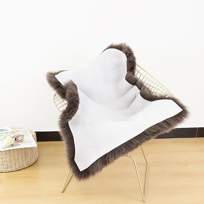 LLB Genuine Sheepskin Area Rug Wool Rug Fur Carpet Fluffy Shaggy Fur Rug - Image 6