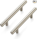 Ravinte 24 Pack 6 inch Cabinet Pulls Brushed Nickel Stainless Steel Kitchen Cupboard Handles Cabinet Handles, 3.5 inch Hole Center