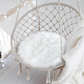 15.7 Inch Mini Small Fur Rug Round by TENNOLA