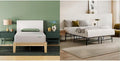 Siena 6” Queen Mattress & Foldable Metal Platform Bed Frame - Medium Firm Foam - 180 Night Mattress Trial - Premium Pressure Relieving Layers - Easy Tool Free Set Up - Holds Up to 800 Pounds