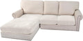 H.VERSAILTEX Velvet Stretch Sectional Couch Covers 3 Pieces Sofa Seat Cushion by HVERSAILTEX