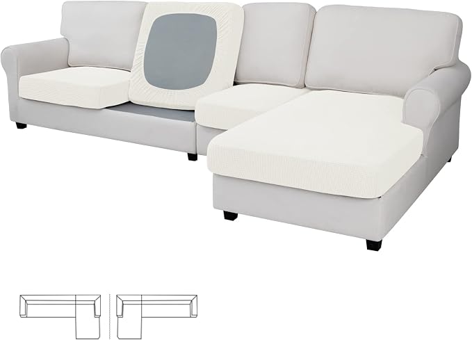 Easy-Going Stretch 4 Pieces Couch Cushion Covers by Easy-Going