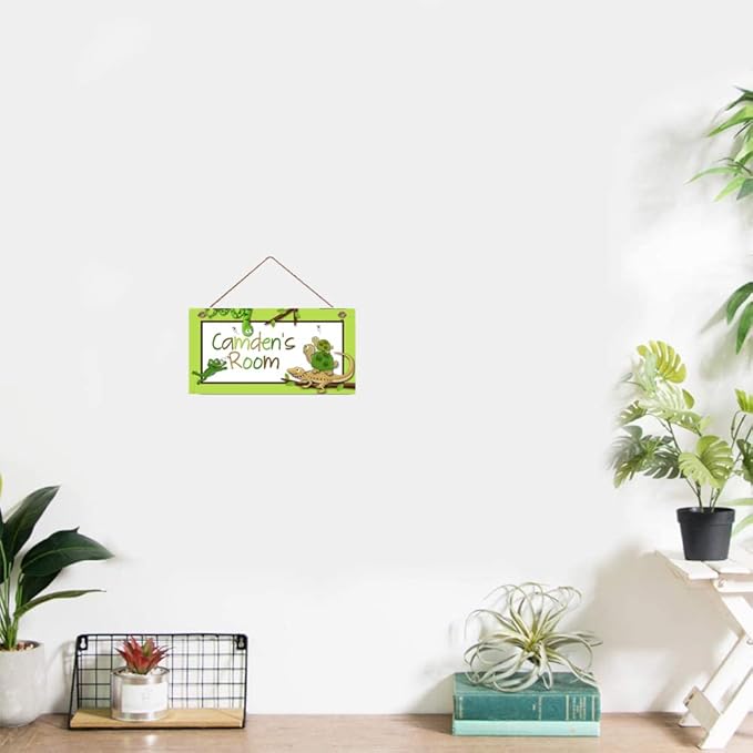 Personalized Signs Funny Turtle Sign Customizable Gifts for Nursery,Nursery Decor, Baby Kids Room Front Door Decor Home Decorative Door Hanger for Kids Boys Girls Baby Bedroom…