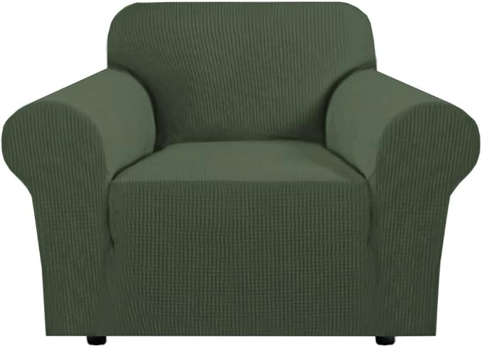 H.VERSAILTEX High Stretch Couch Cover 1-Piece Rich Jacquard Chair Covers by HVERSAILTEX