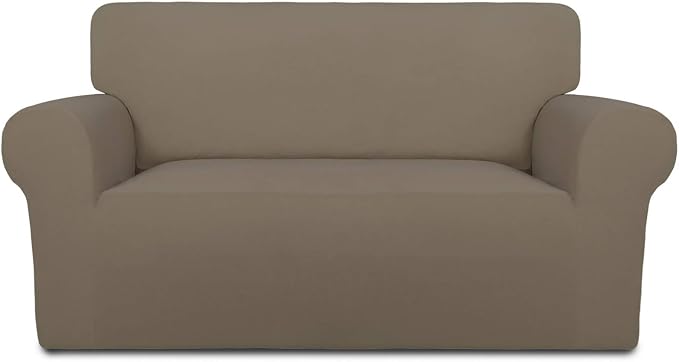 PureFit Stretch Loveseat Covers Fleece Couch Covers by PureFit