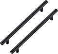 JOY DECOR 45 Pack Cabinet Handles, Black Cabinet Pulls, 7-1/2 in Hole Center Kitchen Hardware, Stainless Steel T Bar Handles for Dresser Drawers