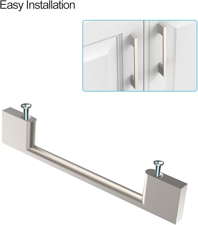 10 Pack Brushed Satin Nickel Cabinet Pulls 10 Inch Handles Hardware for Kitchen Cabinets Dresser Nickel Pulls