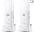 YELKO Motion Sensor Night Light, 2000mAh Rechargeable Night Lights Battery Powered, Portable Dimmable Nightlights with 5 Brightness Levels for Kids,Adults(Cool White 2Pack)