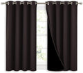 NICETOWN 100% Blackout Curtains 45 inches Length, 2 Thick Layers Completely by NICETOWN