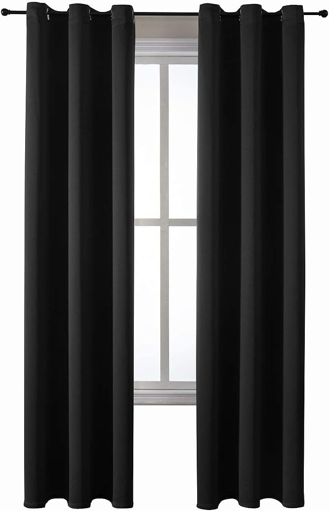 ChrisDowa Blackout Curtains for Bedroom and Living Room 84 Inches Long | 2 - Image 7