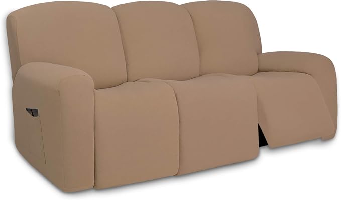 PureFit Super Stretch 3 Seats Recliner Sofa Couch Cover by PureFit