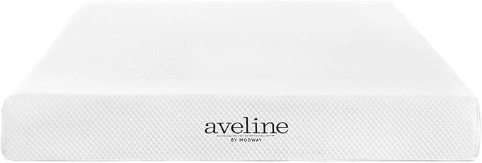Modway Aveline Gel Infused Memory Mattress with CertiPUR-US Certified Foam, Queen, White
