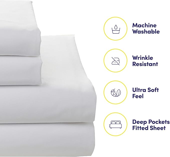 Sweet Home Collection 7 Piece Comforter Set Bag Solid Color All Season Soft Down Alternative Blanket & Luxurious Microfiber Bed Sheets, Genova, King