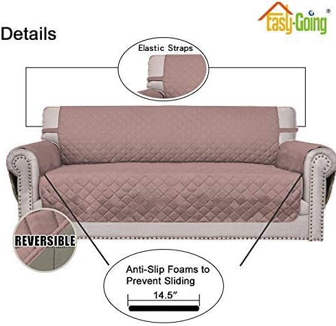 Easy-Going Reversible Couch Cover, 4 Seater Sofa, XX-Large Sofa, Water - Image 3