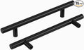 homdiy Black Cabinet Handles 30Pack 5inch Hole Center Kitchen Drawer Pulls and Knobs Stainless Steel Cabinet Hardware for Bathroom, Cupboard