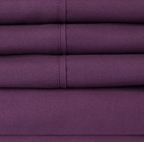 Queen Sheets Purple - 6 Piece 1500 Supreme Collection Fine Brushed Microfiber Deep Pocket Queen Sheet Set Bedding - 2 Extra Pillow Cases, Great Value, Queen, Purple