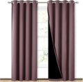 NICETOWN 100% Blackout Curtains 84 inches Long, Pair of Energy Smart & Noise by NICETOWN