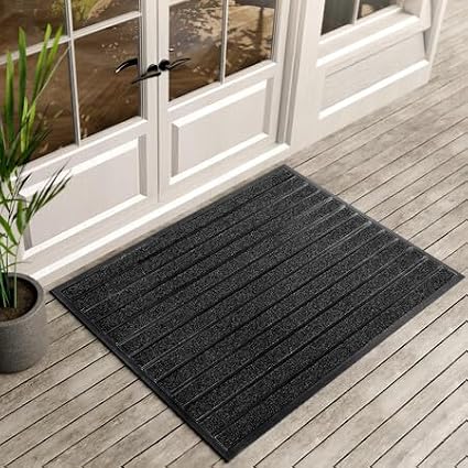 ubdyo Extra Durable Door Mat Outside Entrance | Dirt Trapping, Non-Slip Backing by UBDYO