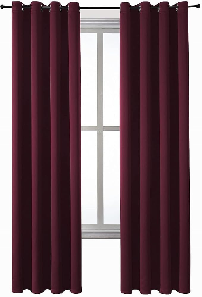 ChrisDowa Blackout Curtains for Bedroom and Living Room 72 Inches Long | 2 - Image 7