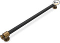 6 Pack 15 inch(384mm) Black and Antique Brass Kitchen Cabinet Handles Knurled Cabinet Pulls Black Drawer Pulls Kitchen Cabinet Hardware Dresser Handles