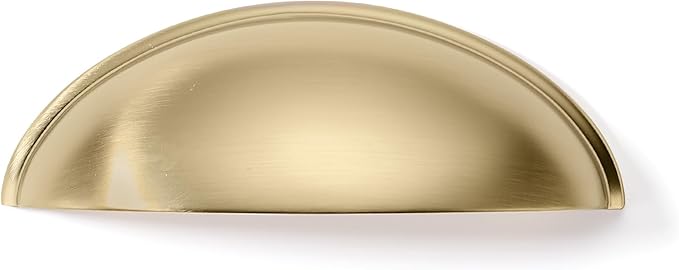 khtumeware 10 Pack 3" Drawer Pulls Champagne Bronze Cabinet Cup Pulls Kitchen Hardware Cabinet Handles Drawer Handles Knobs 3 inch Hole Center